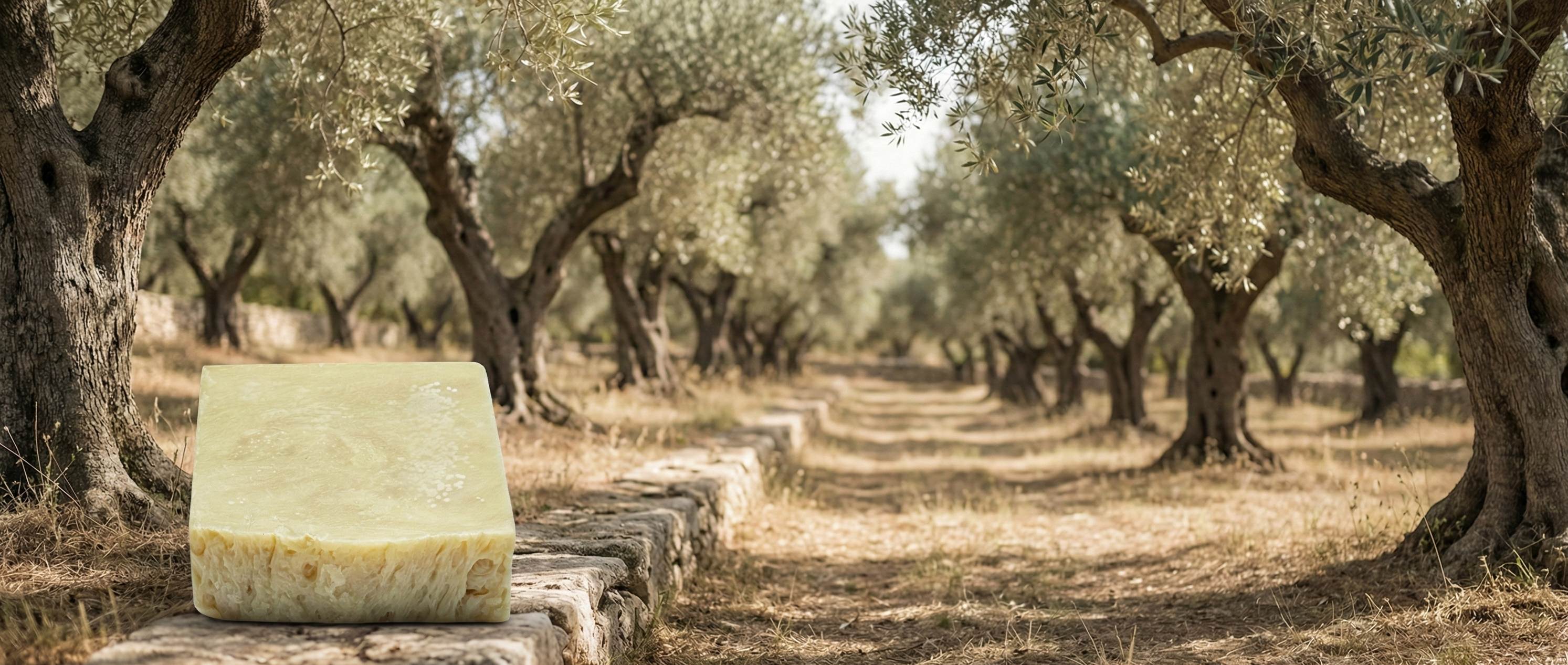 seed oil free soap in olive grove
